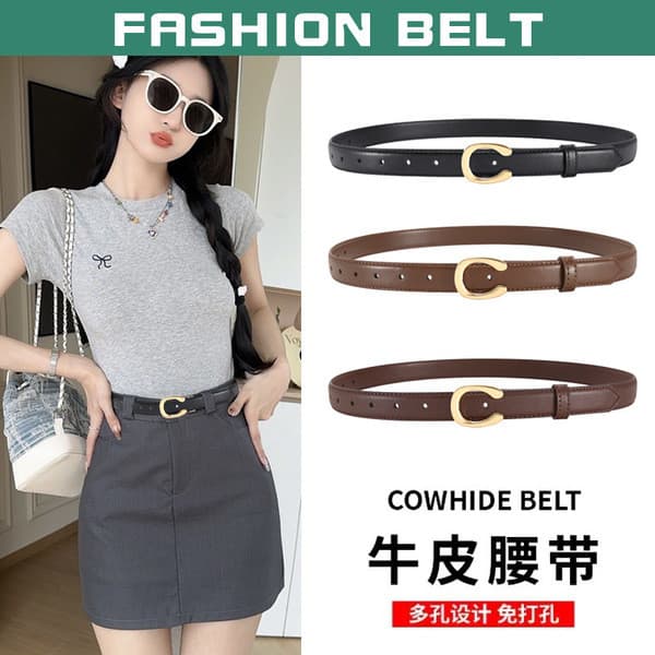 | cinto masculino plus size | ✦Cinto feminino cinto de couro genuíno senhoras moda simples All-Match estilo decorativo t