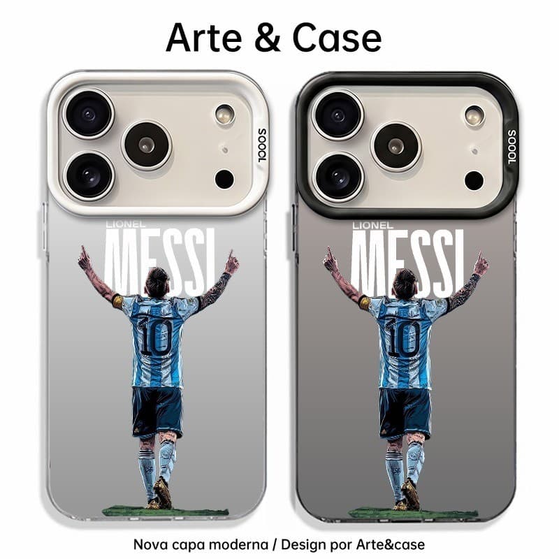 Capinha de silicone fosca impacto-Messi camisa 10 For iPhone XS,11,12 ProMax,13,14,15Plus,16,17
