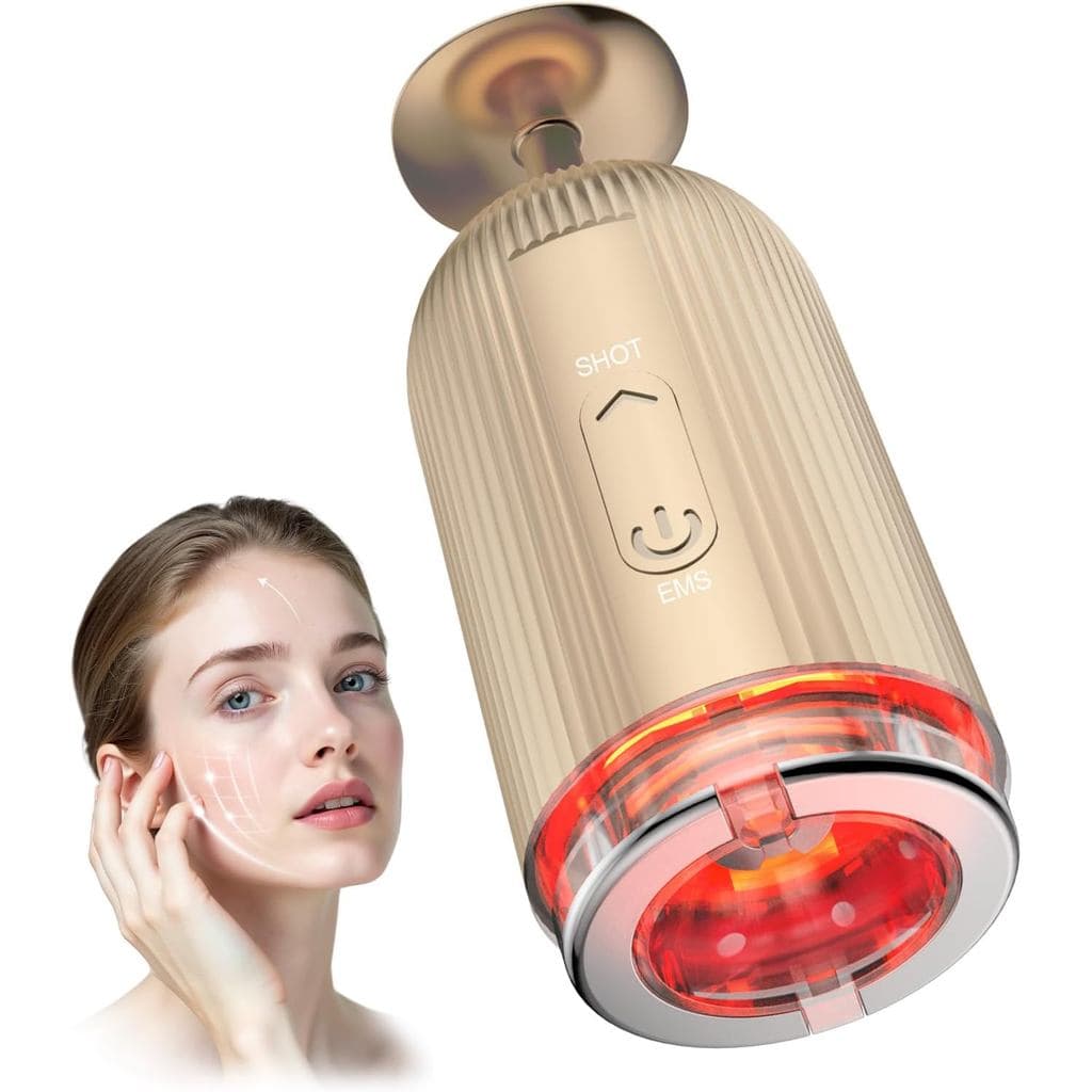 Copa de sucção facial EMS, uma nova combinação de ventosa e EMS, com quatro níveis de intensidade EMS e terapia de luz,
