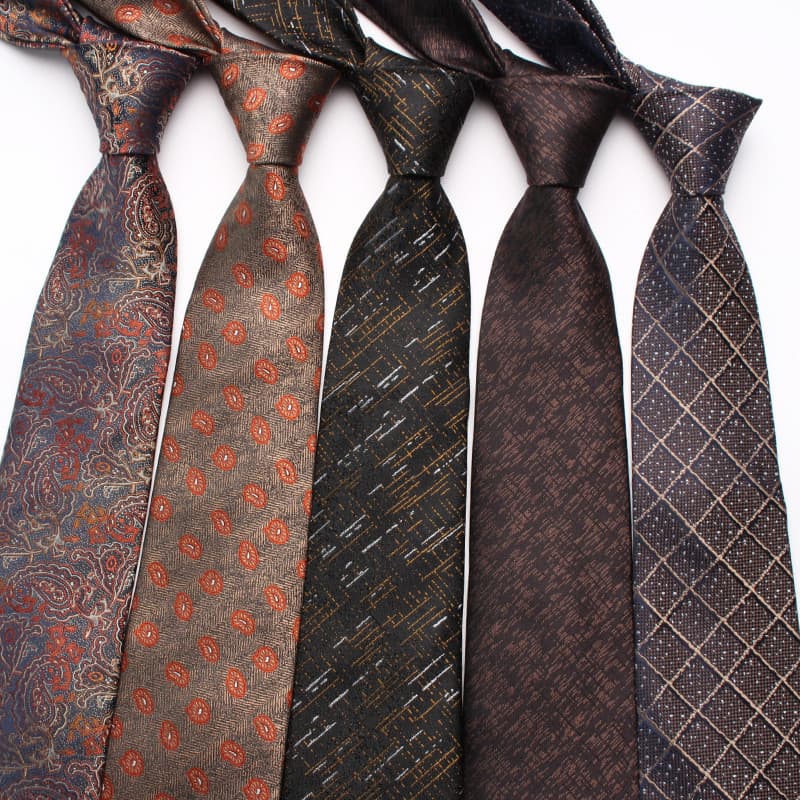 Gravata listrada pequena flor masculina Retro negócios moda poliéster seda gravata de mão gravata de casamento masculina