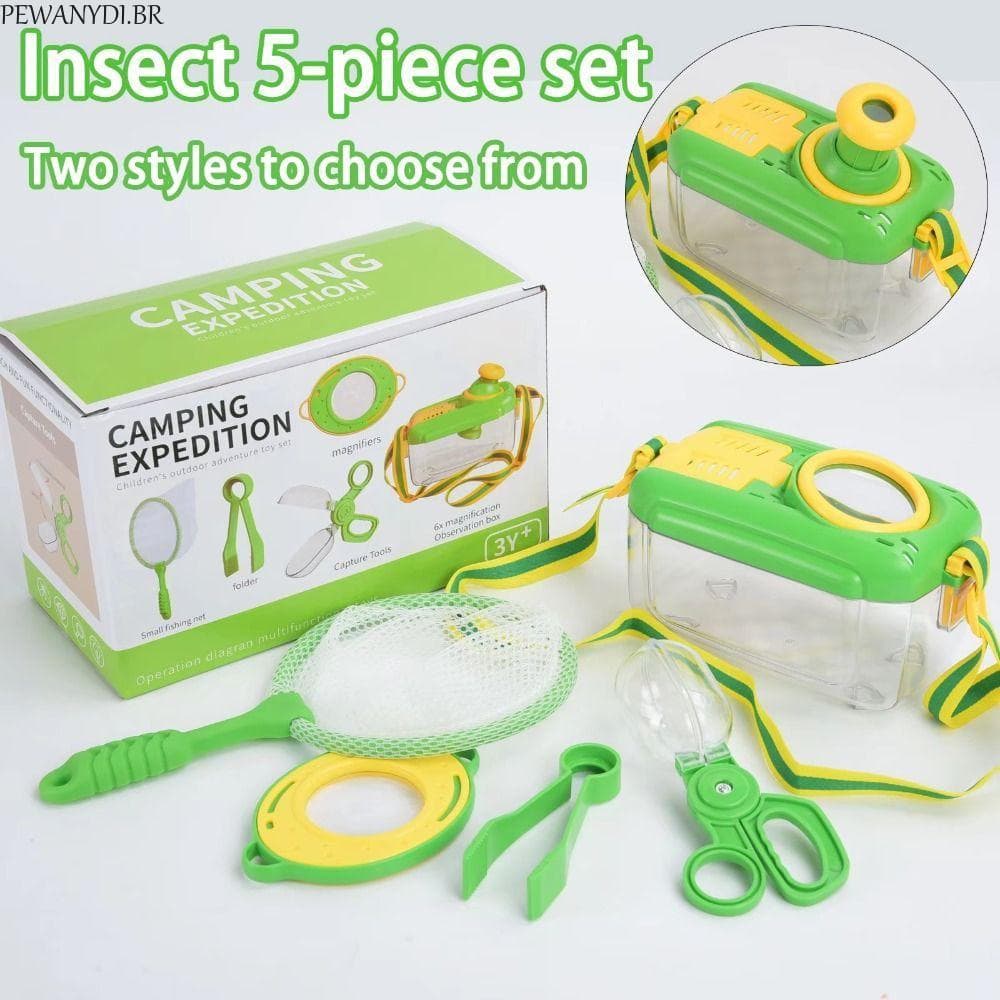 PEWANYDI Exploração De Insetos Ao Ar Livre , Fantasia De Explorador , Colete , Chapéu , Ferramentas De Aventura Kit