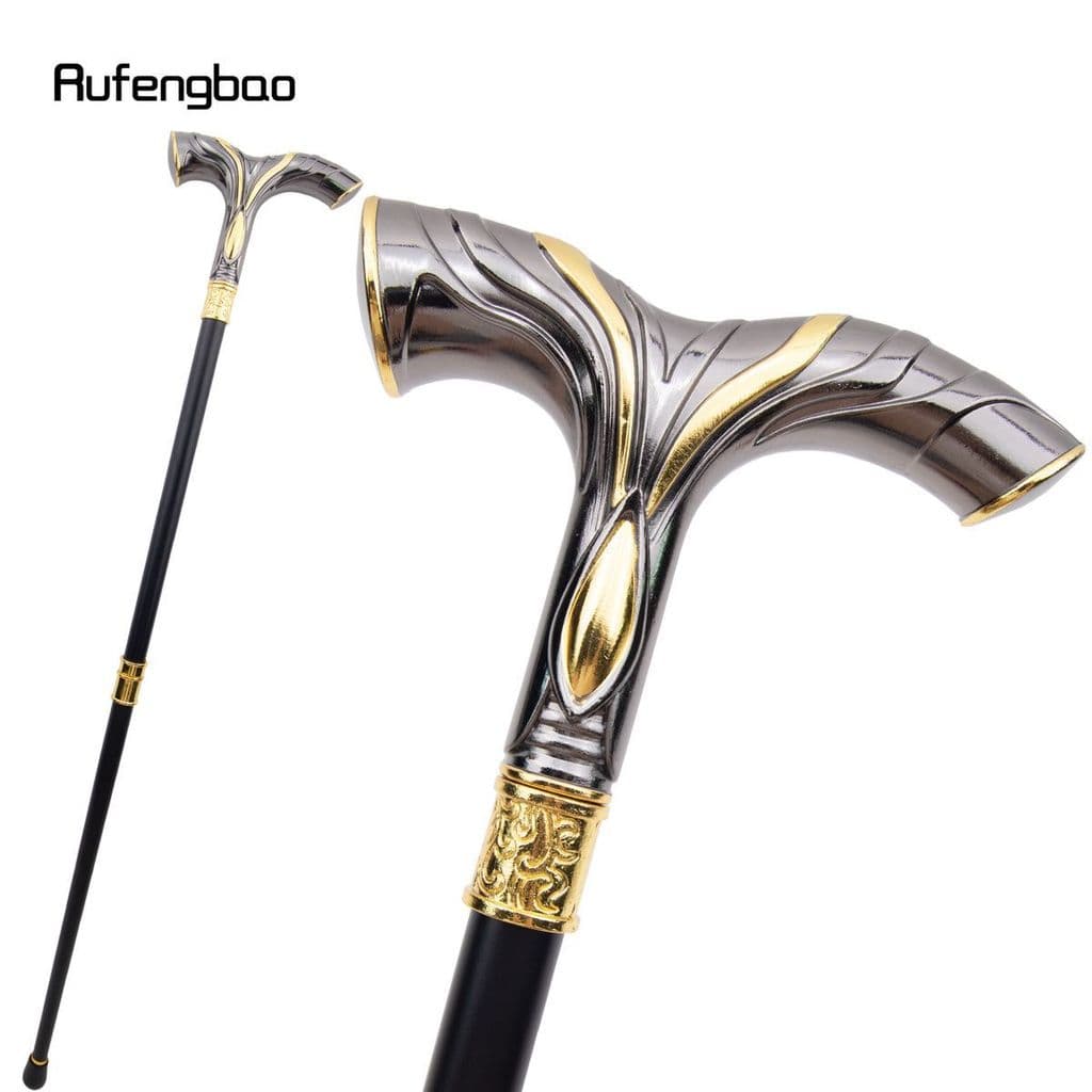 Preto ouro água dragão rei Script matando cana sala secreta cetro Metal criativo cavalheiro cana moda legal muletas sem