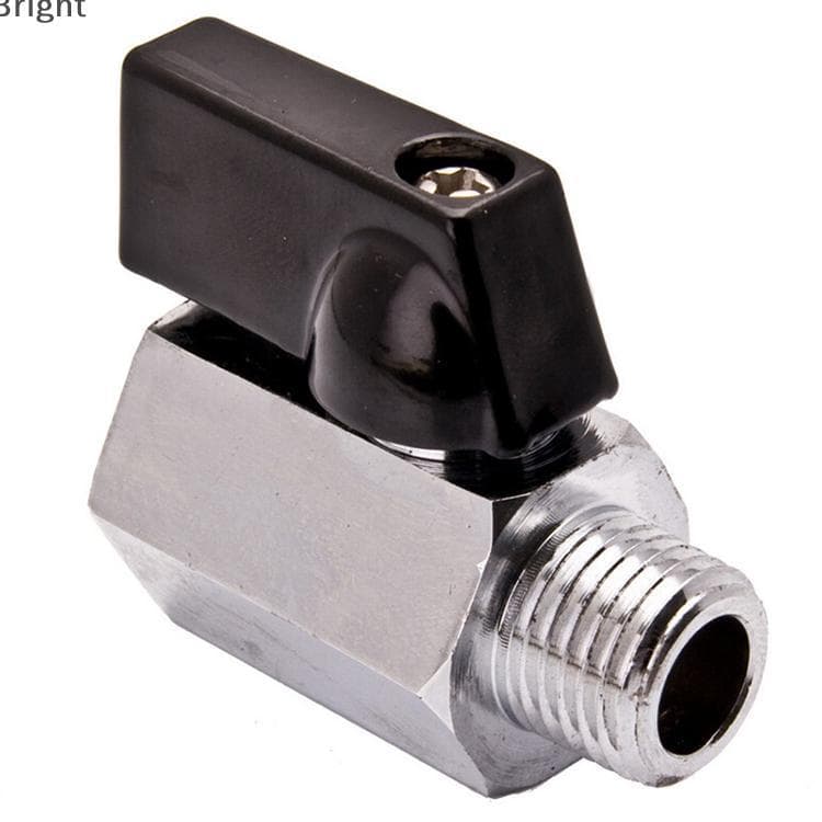 Mini Válvula Esférica De Latão De 1/4 "-NPT Cromado