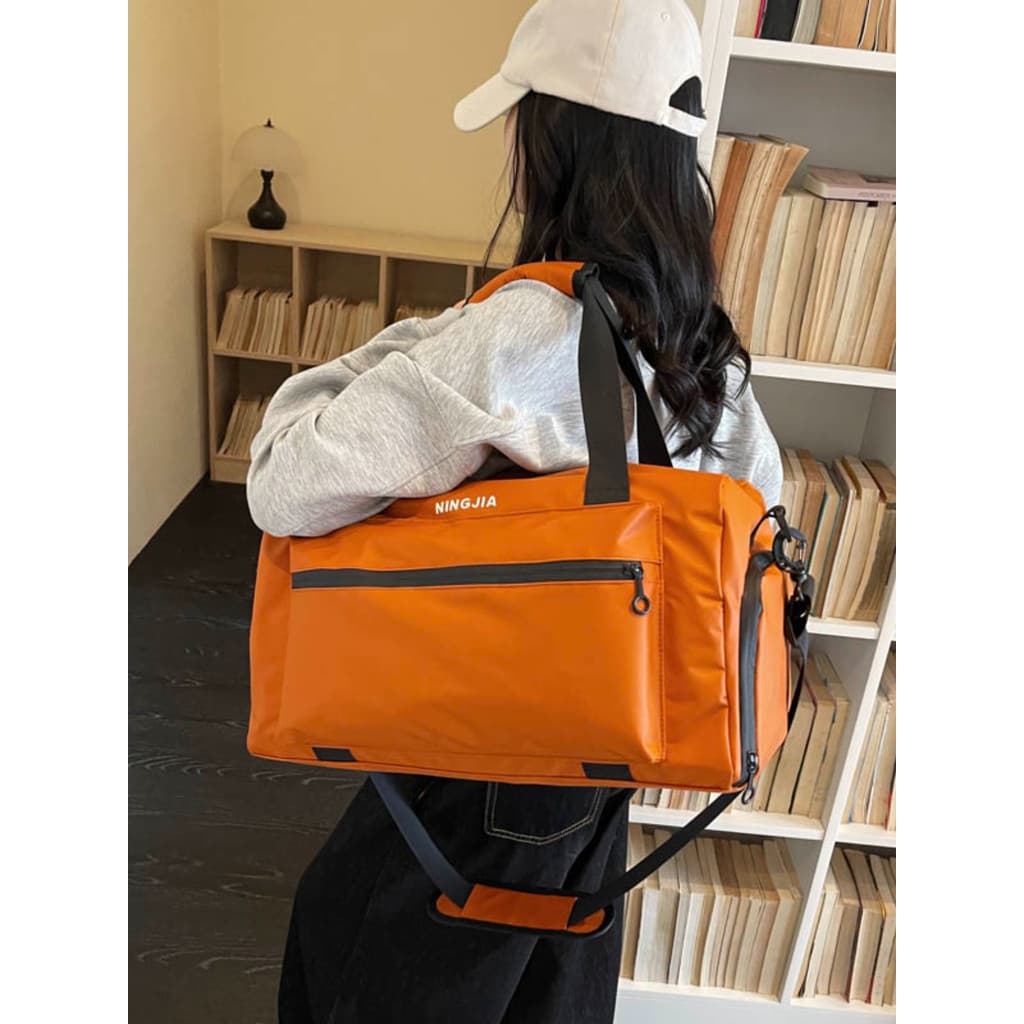 Saco de ginásio feminino grande capacidade seco molhado separação saco de viagem de curta distância masculino portátil s