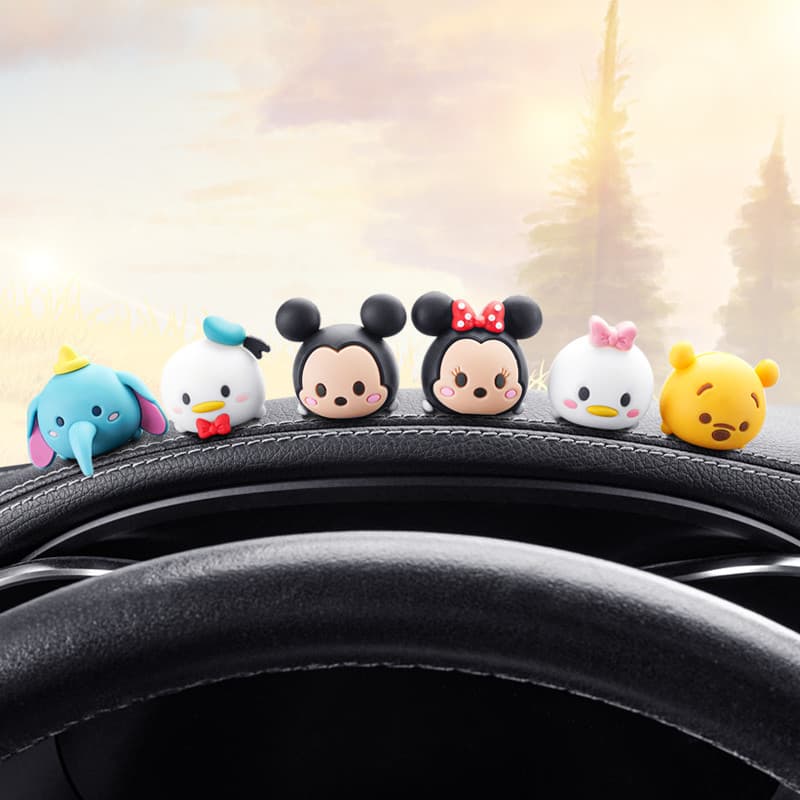 Disney song série decoração de carro bonito dos desenhos animados boneca Interior criativo escritório decoração para cas