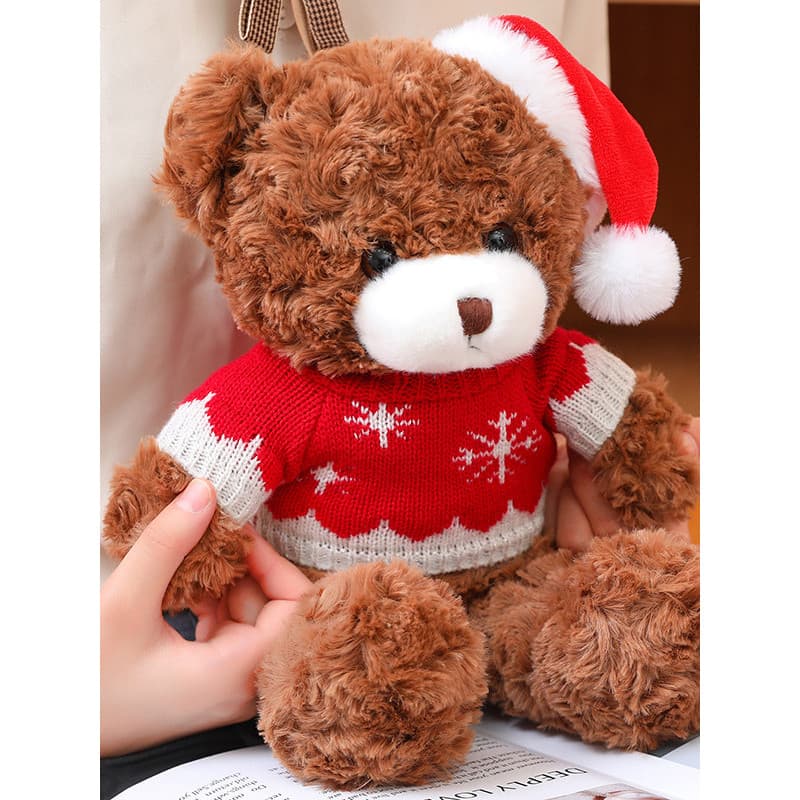 Bonito urso boneca brinquedo de pelúcia urso de pelúcia boneca crianças dormindo abraço calmante boneca presente de nata