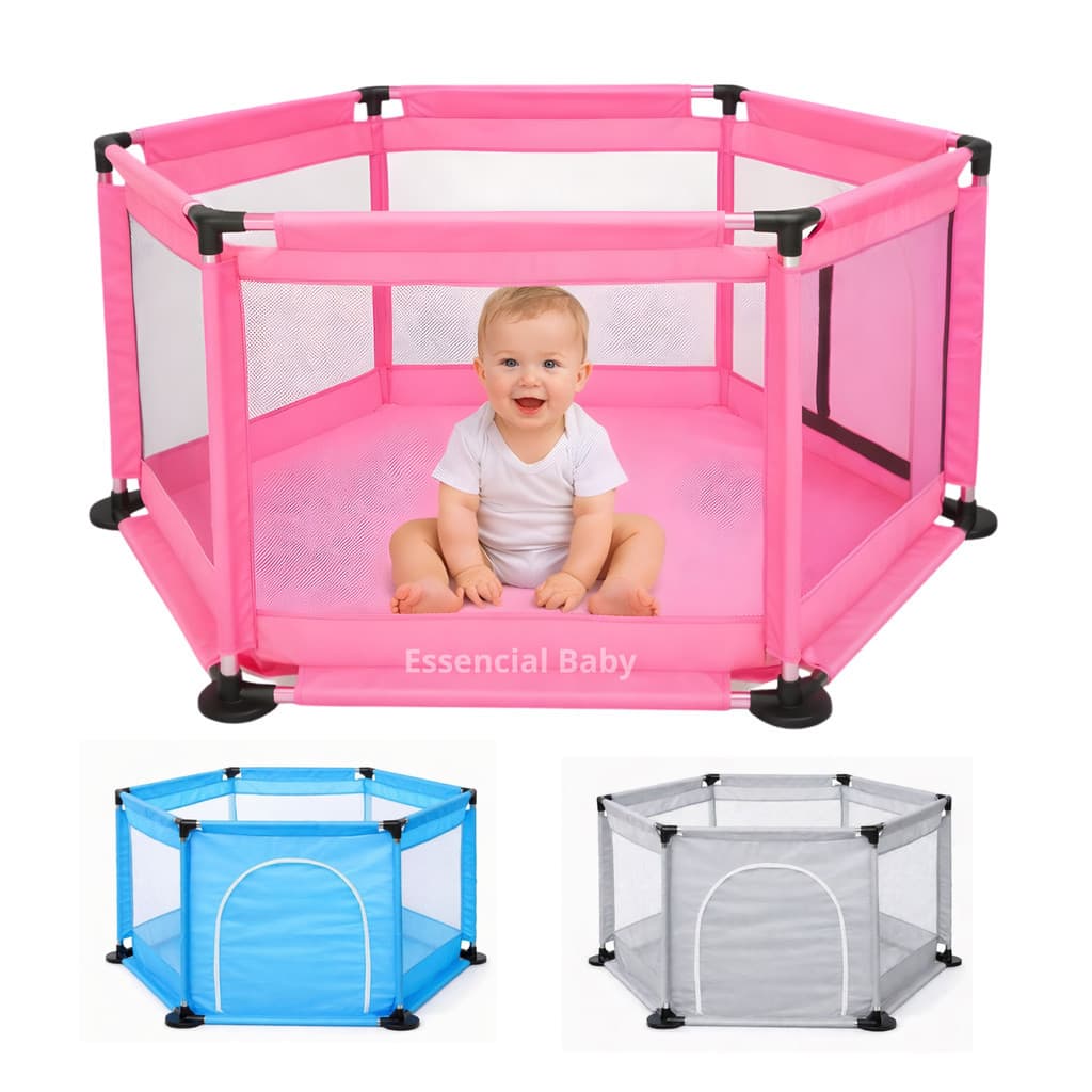 Cercadinho Infantil Hexagonal Desmontável Para Bebês Chiqueirinho