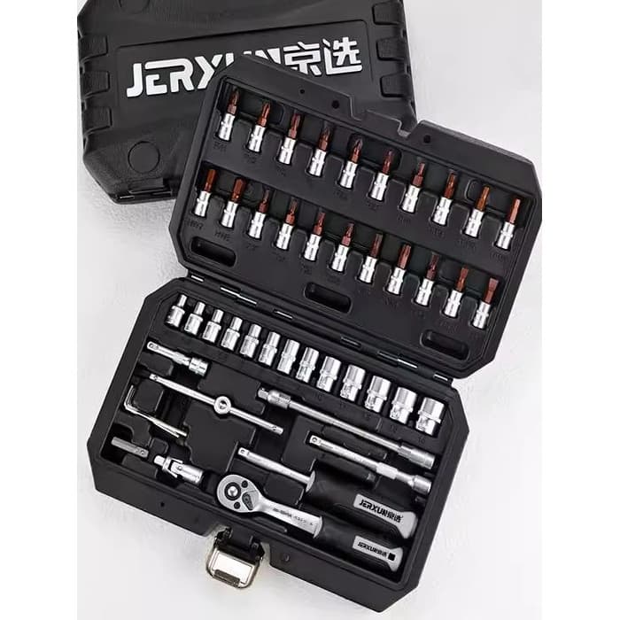 Jingxuan chave de soquete catraca 1/4 pequena mosca chave rápida hexágono Torx Phillips chave de fenda reparação automóv