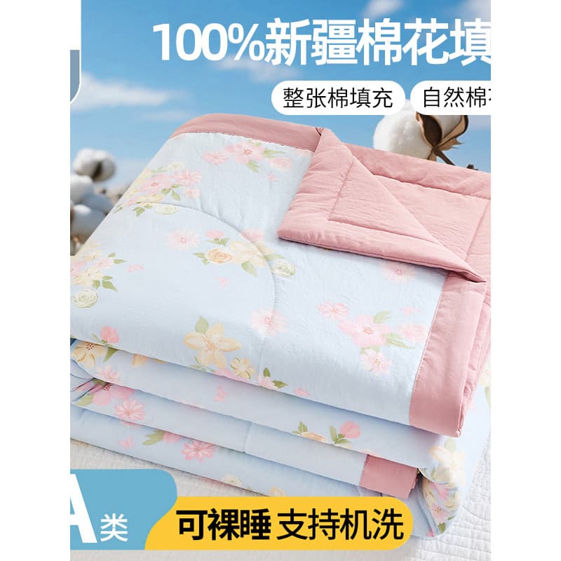 2026 Primavera Verão Novo Estilo 100% Algodão Xinjiang Colcha de Verão Imitação de Algodão Amigável à Pele Colcha Fresca