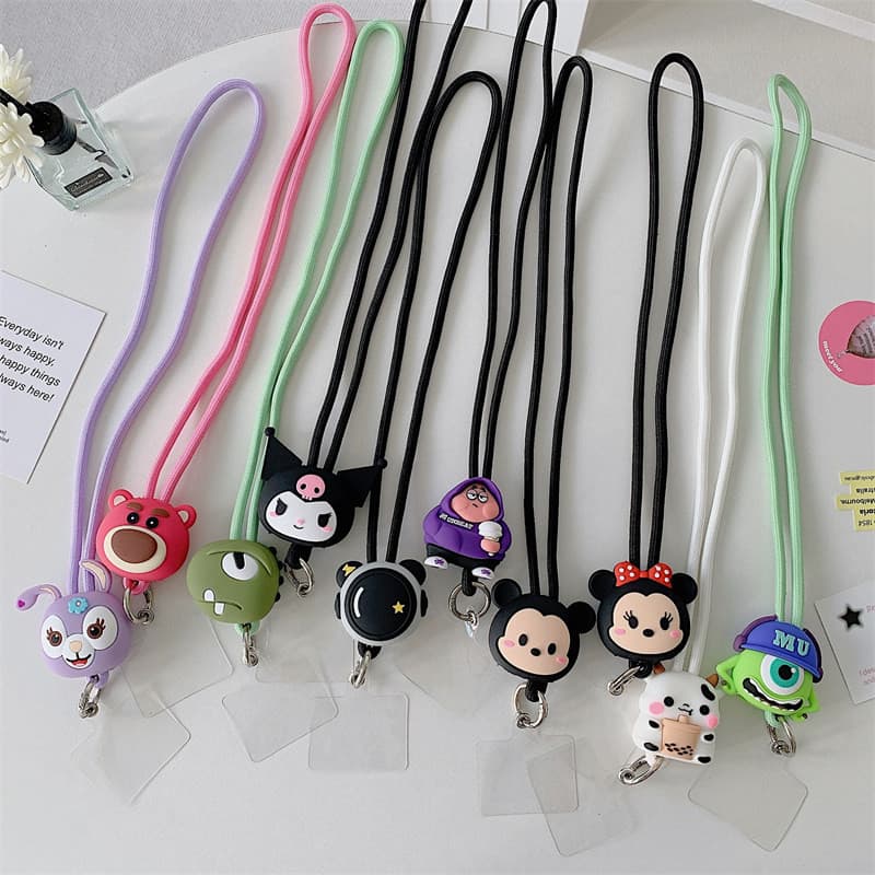 Desenho Animado Cortado Cordão De Corpo Cruzado StellaLou Mickey Encanta Pingente De Corda Universal Telefone Bolsas