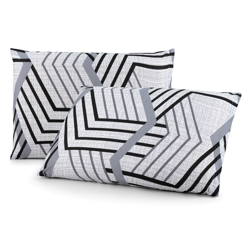 Fronhas 100% Algodão Malha com Zíper 70x50 cm – Par Lisa e Estampada