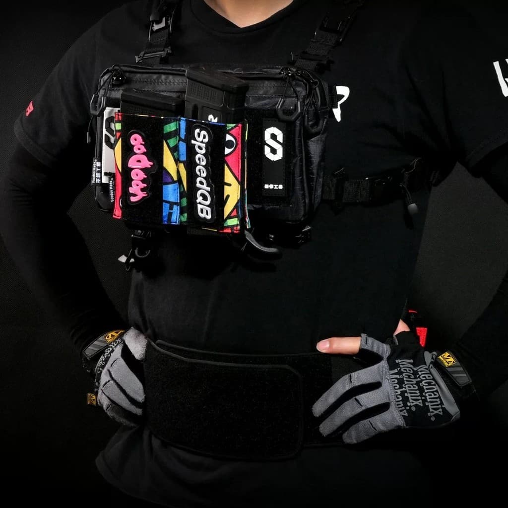 OB Estilo Peito Pendurado Speedqb Tático Competitivo SQB Função de Guarda de Observação Sistema Molle Bolsa de Peito EDC