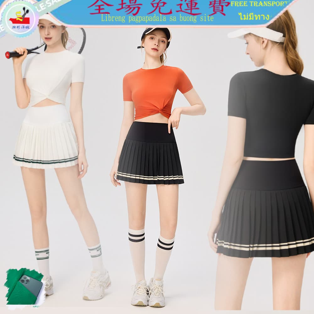 WSX estilo coreano feminino novo estilo cor sólida atada manga curta de secagem rápida topo cintura exposta esportes Cas
