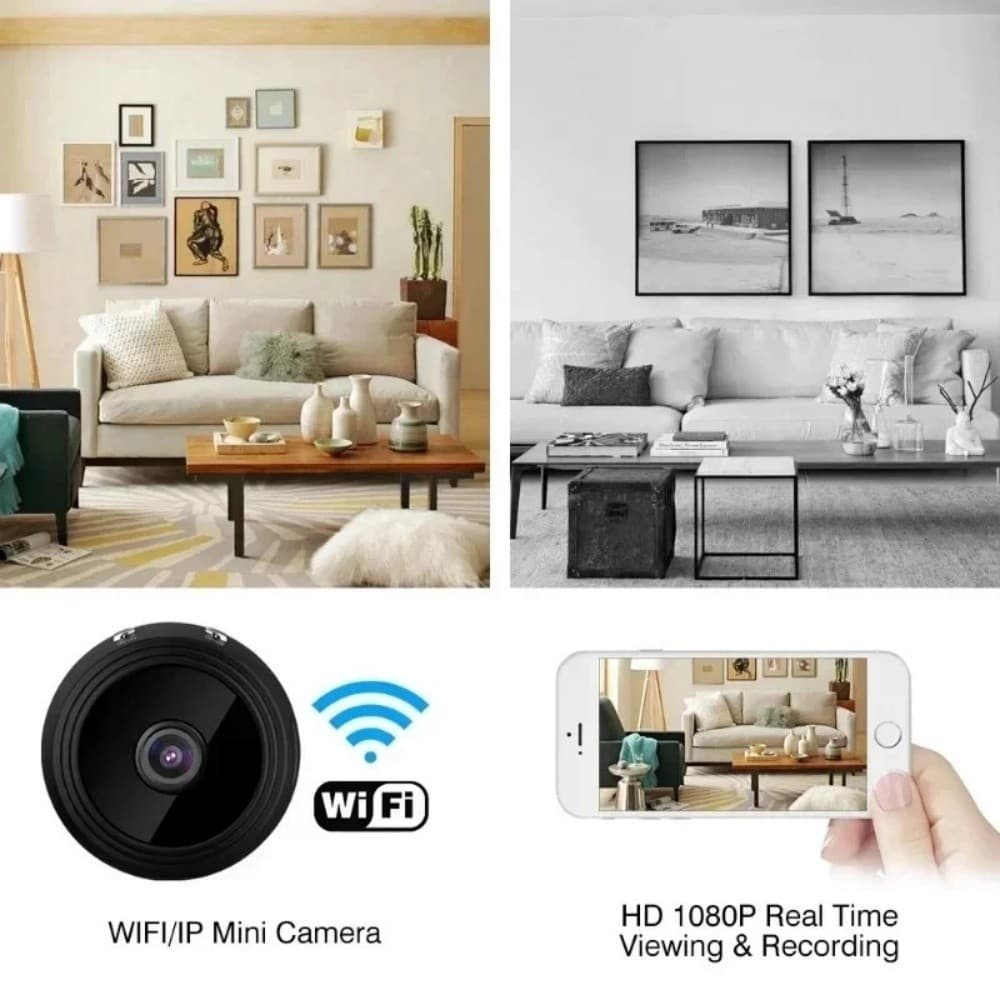 A9 Mini Câmera Wi-Fi Sem Fio Monitoramento De Segurança Casa Inteligente Gravador Vídeo Filmadora Vigilância Proteção Re