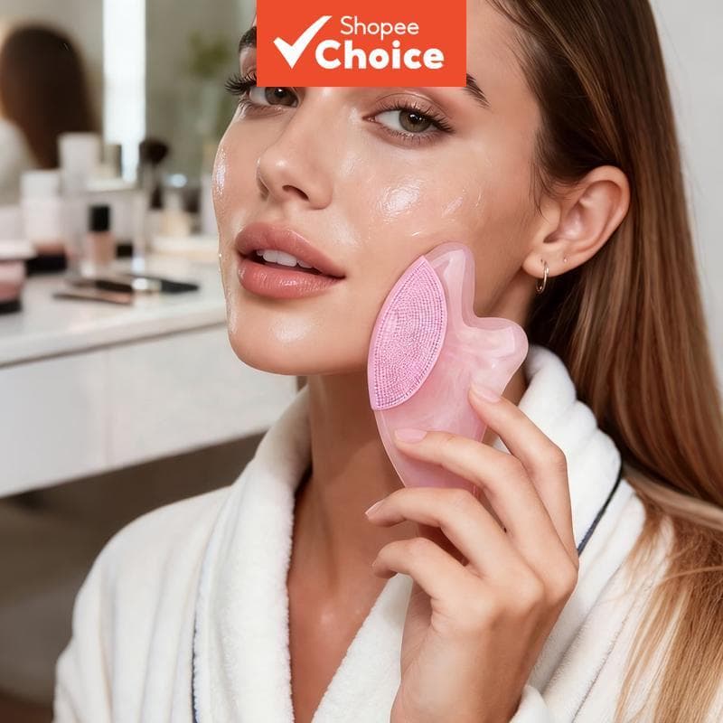 Ferramenta de massagem Gua Sha Natural - Massageador facial e corporal, massageador manual, estrutura durável,