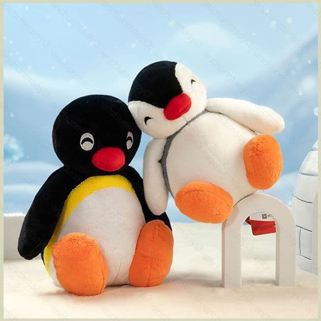 DC3 PINGU Sentado Boneca De Pelúcia Brinquedos Para Crianças E Meninas