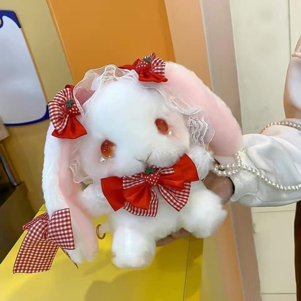 Lolita Coelho Bolsa Menina Bolsa Estilo Suave Versão Coreana Crossbody Estilo Japonês Bonito/ytdrd