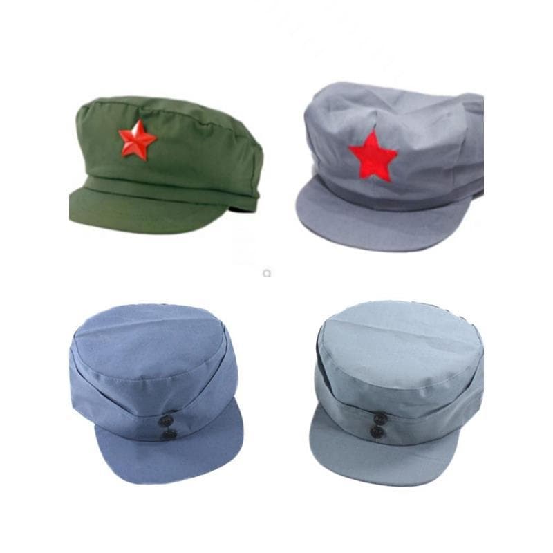 Lei Feng Boné Vermelho Exército Vermelho Guarda Boné Desempenho Infantil Estrela de Cinco Pontas Soldado Velho Boné