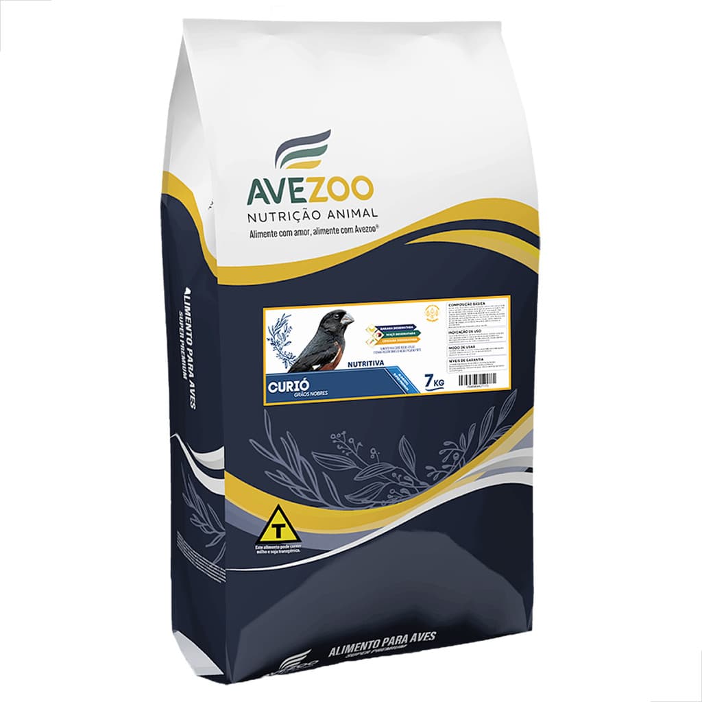 Ração para Curio Graos Nobres Alimento Avezoo 7Kg
