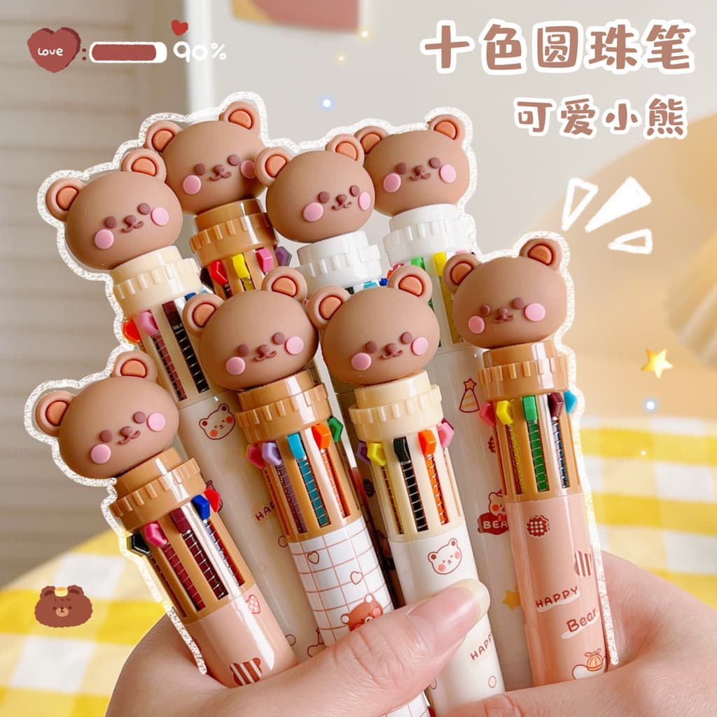 Caneta de Gel japonesa fofa de secagem rápida, caneta preta de assinatura, estilo ins, caneta esferográfica de papelaria