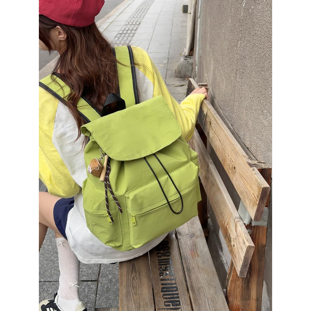 Mochila de viagem ao ar livre feminina 2026 novo estilo leve estudante classe mochila masculina moda All-Match mochila c