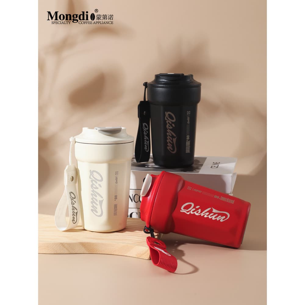 Mongdio copo térmico de café, copo de acompanhamento de café, aço inoxidável 316, portátil, copo térmico de Cola, estilo