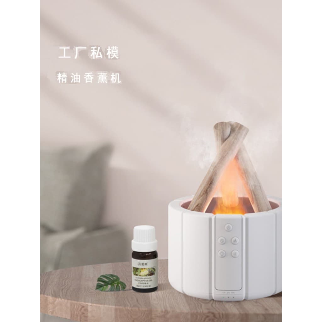 Simulação chama aroma difusor umidificador pequeno doméstico silencioso quarto Desktop decoração presente aroma difusor