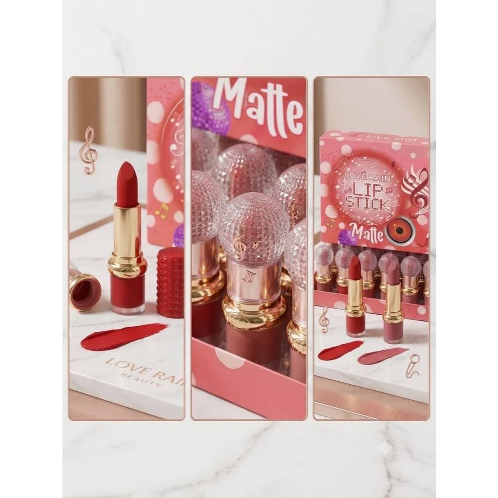 Box Com 36 Uni - Lip Stick Matte - Love Rain