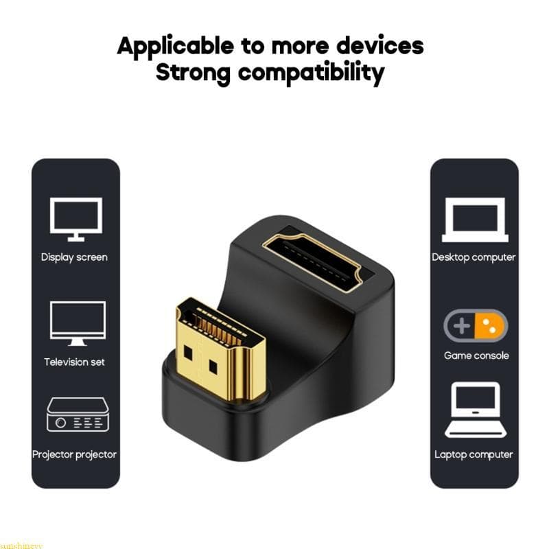 sunshineyy Adaptador 60 Hz Para Fêmea Conector Monitor Exibição Laptop