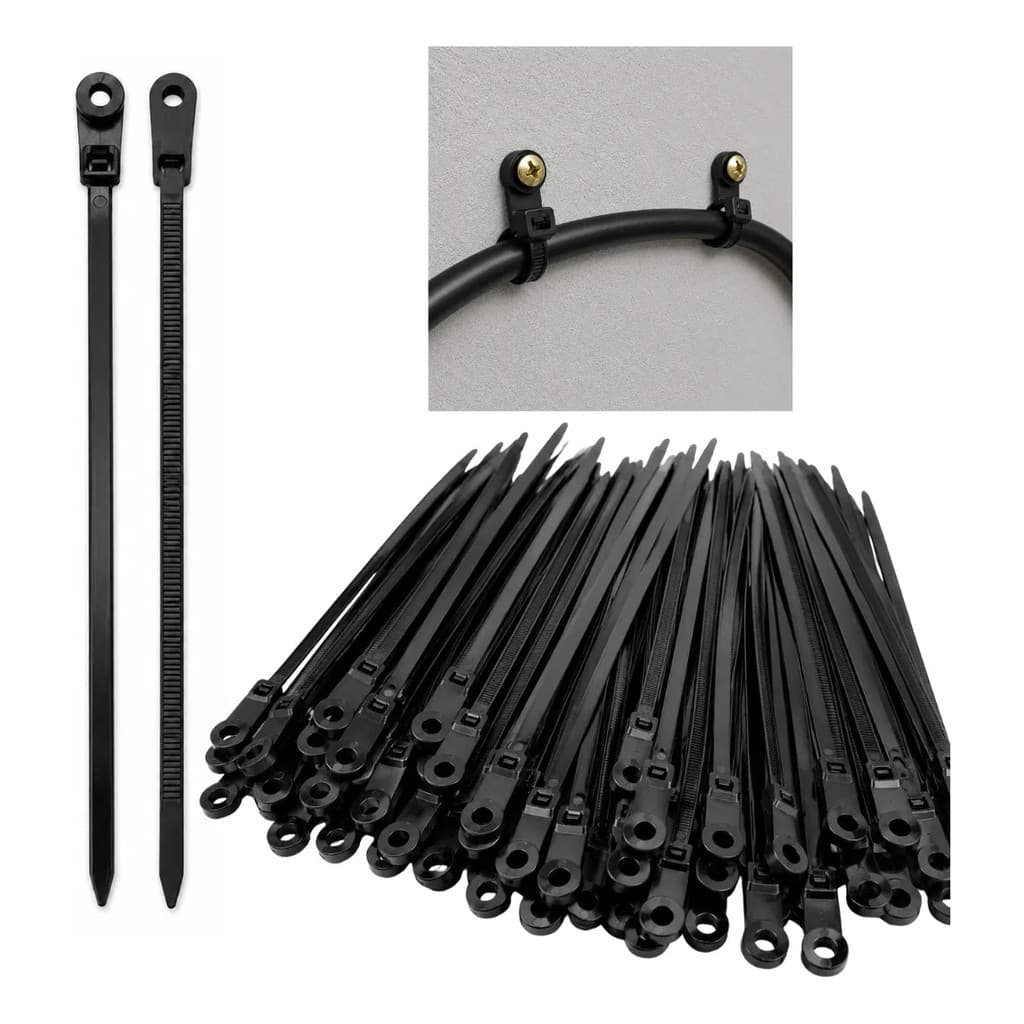 Abraçadeiras Nylon 3,6x200mm 3,6X150MM Com Olhal Preta Enforca Gato Presilhas Cintas Atacado