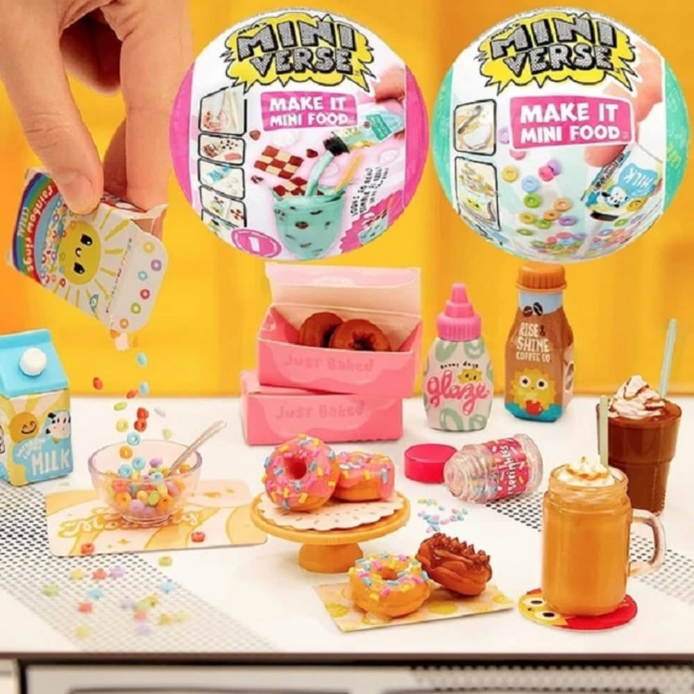 Miniverse produzirá brinquedos em miniatura da série de alimentos, bolas surpresa de plástico para crianças e bolas artí