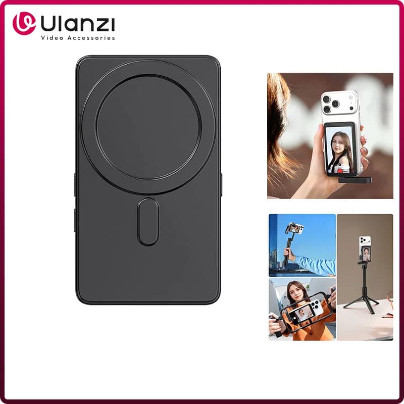 Ulanzi VM1 Vlog Selfie Monitor Tela Para iPhone 17 16 15 Com Anel Magnético Smartphones Android