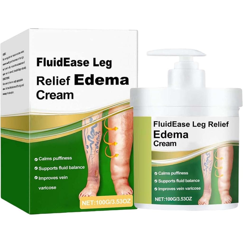 Pacote com 2 Cremes para Edema nas Pernas, Creme para Alívio de Edema nas Pernas, Creme de Massagem para Lipedema nas Pe