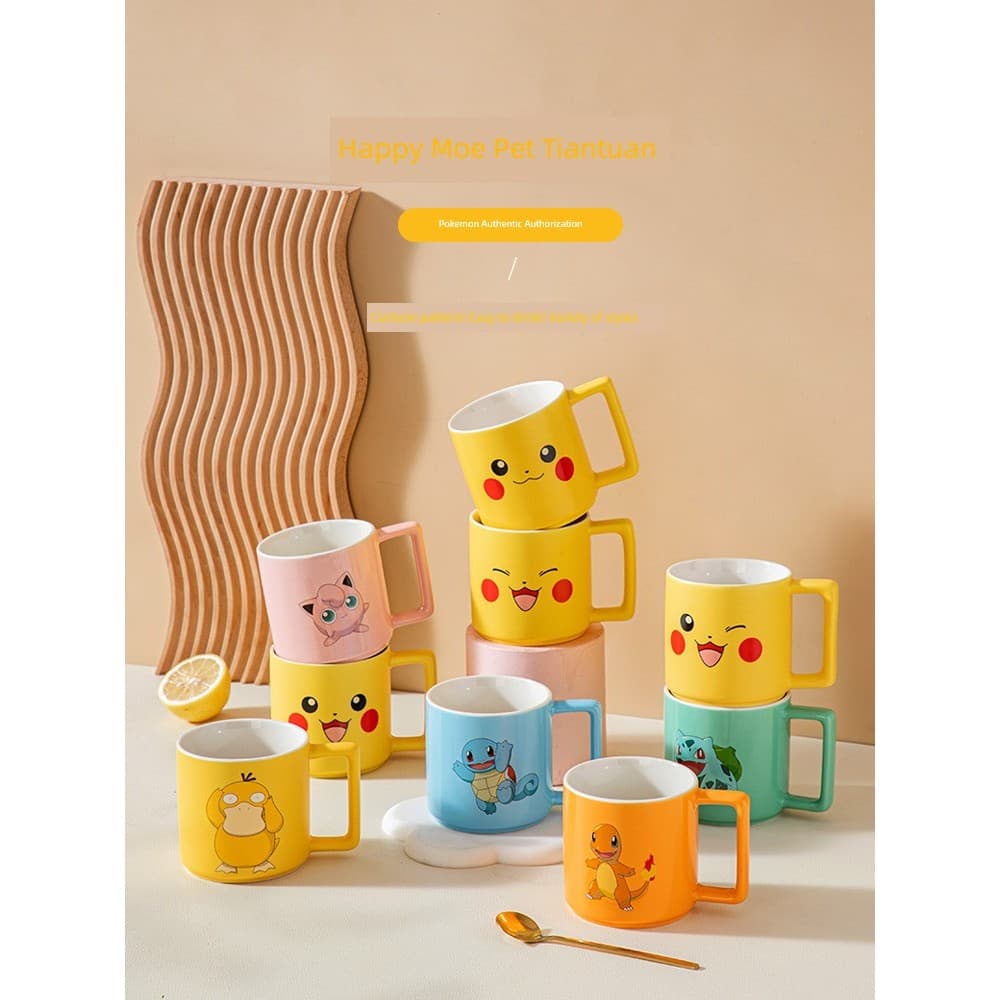 garafa de agua infantil garrafa de água infantil garrafa de agua infantil menino Pokémon Pokémon IP Co-Branded Caneca d