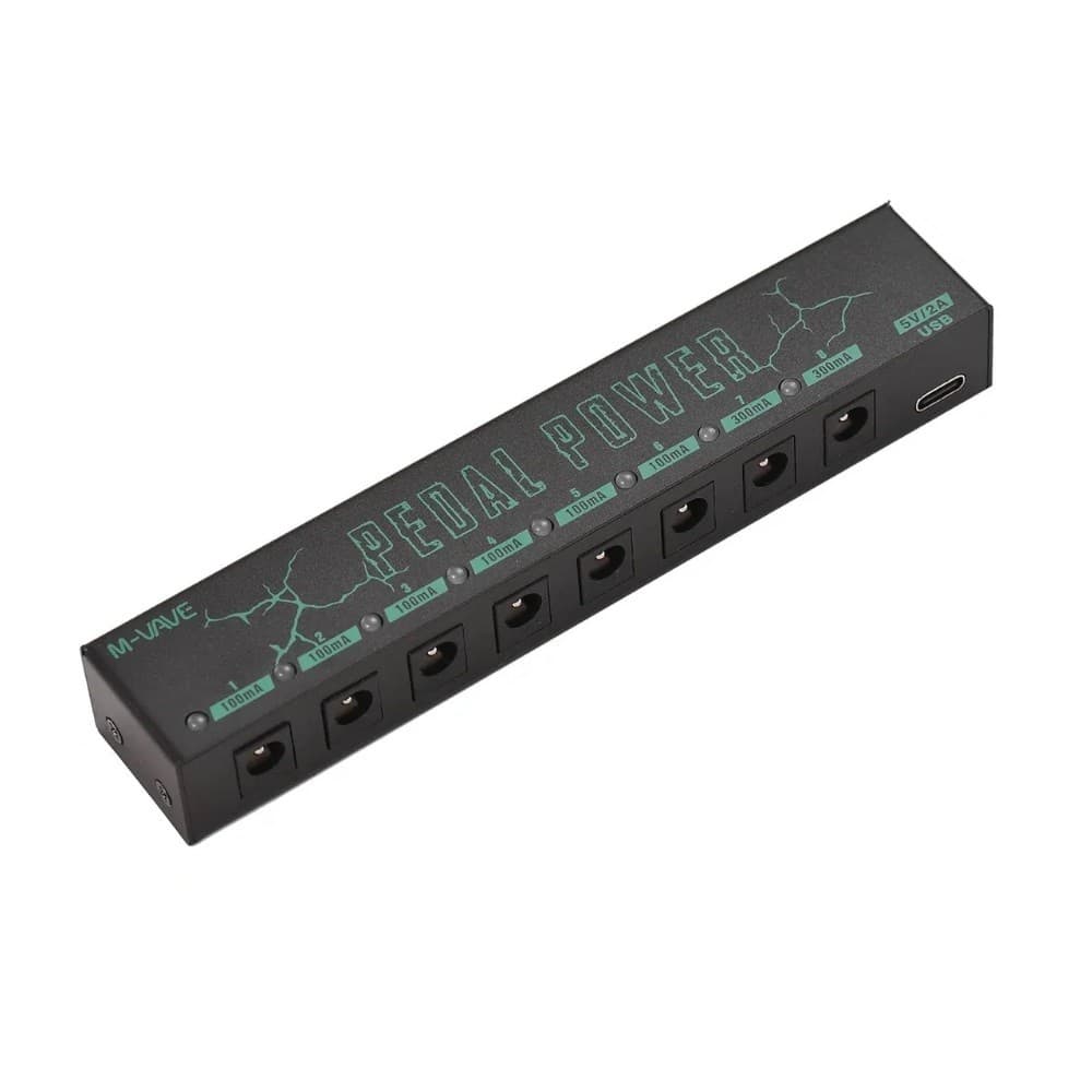 Fonte Super Compacta para 8 Pedais de Efeitos M-Vave VD-SK1