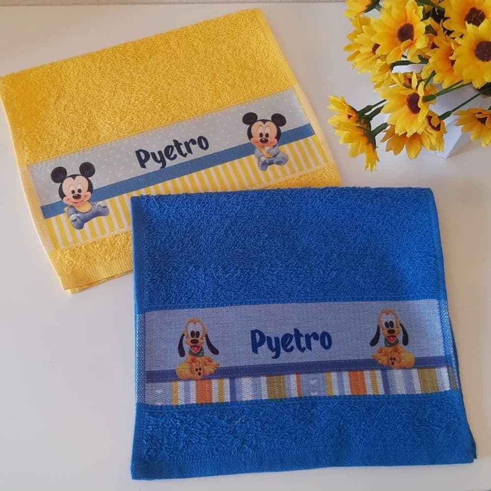 Toalha de Boca Infantil Personalizada - Todos os Temas: Qualidade, Durabilidade e Personalização