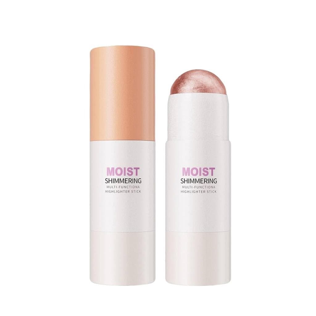 Bastão Iluminador Cintilante Hidratante - Bastão Multifuncional para Contorno e Blush - Iluminador em Creme à Prova d'Ág
