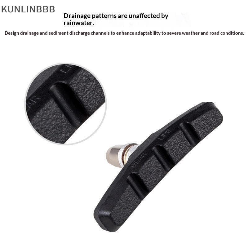 KUNLINBBB Mountain Bike V Pastilhas De Freio Alta Fricção Universal Borracha Aço Inoxidável 1 Par Perfeito Para Condiçõe