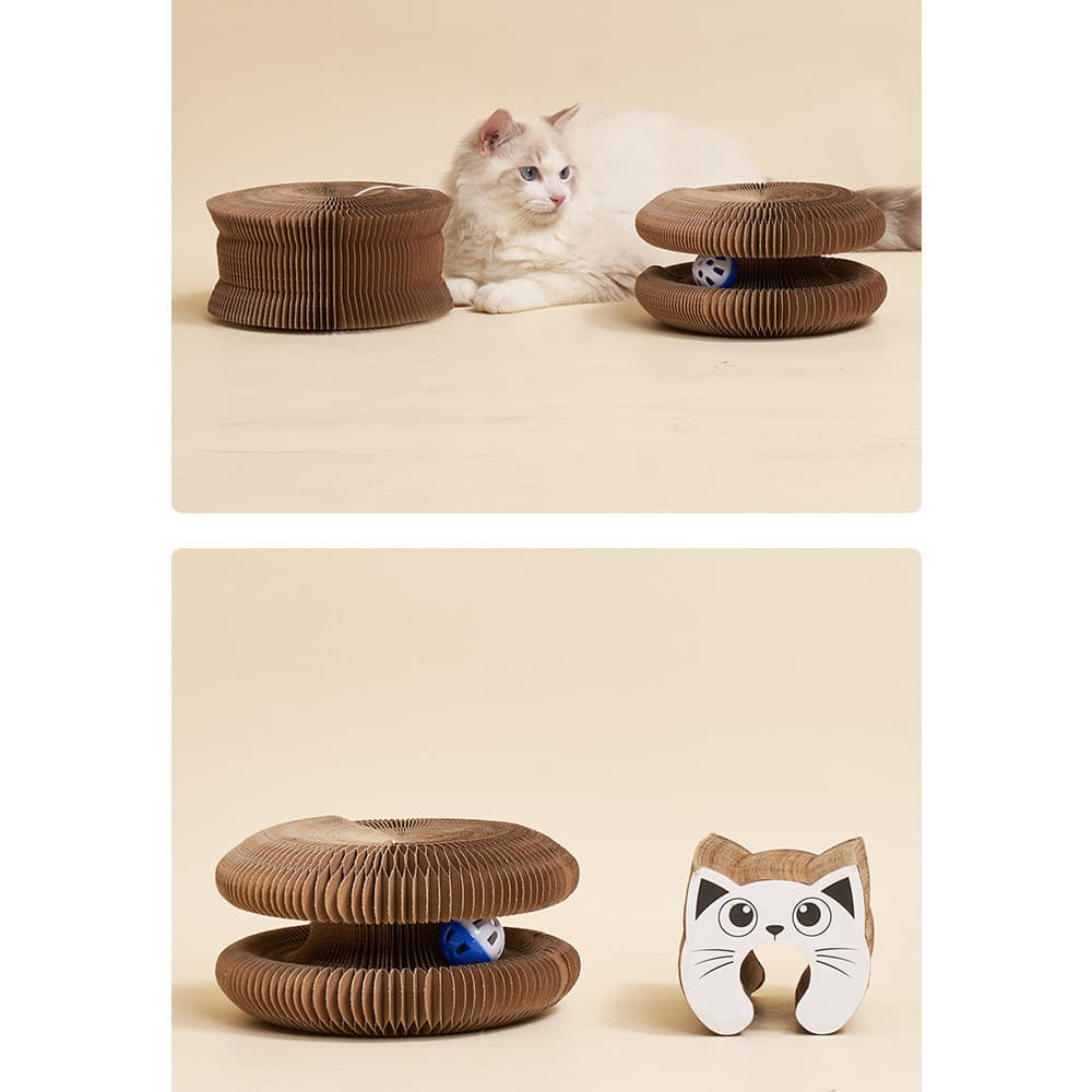 Placa Para Arranhar Gatos , Brinquedo Durável E Sem Poeira , Com Função De Dissipação De Calor , Tábua Em Papel Ondulado