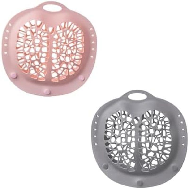 Pacote Com 2 Sacos De Lavagem De Sutiã Para Lavanderia , Grandes Roupa Íntima Delicados De Silicone De 8.6 X 8.6 Pol . ,