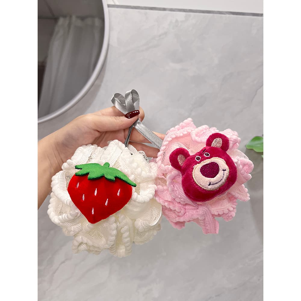 Bola de banho Super macia tamanho grande bonito dos desenhos animados banho volta esfregando espuma dedicada ferramenta