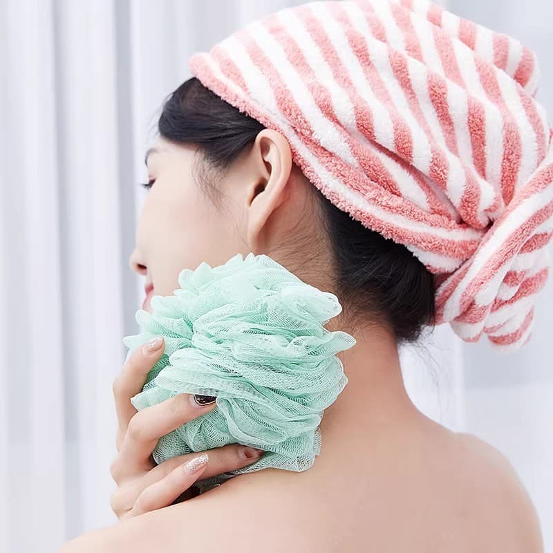 Jieliya bola de banho feminina flor banho Super macio não é fácil de dispersar bolha banho masculino toalha de ban