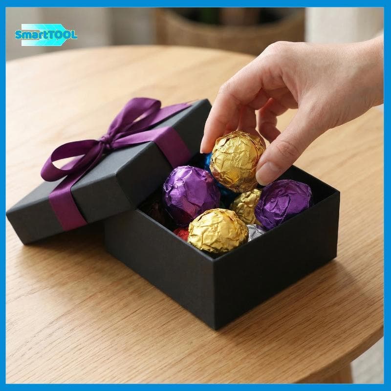 LKBG > 100 Pcs Folhas De Folha De Alumínio 12x12 Cm Papel De Embrulho De Qualidade Alimentar Para Doces De Chocolate DIY