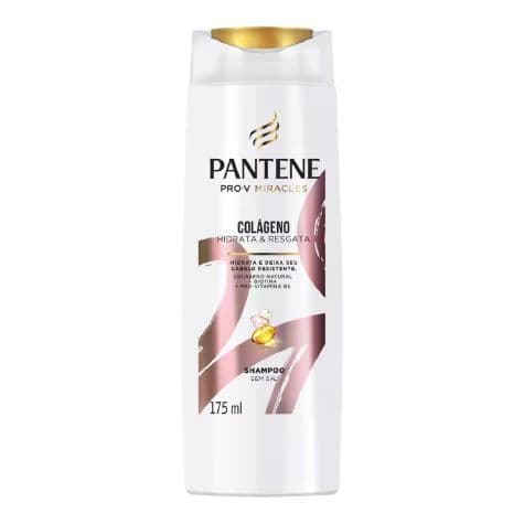 Shampoo Pantene Colágeno 175ml - Fortalecimento, Hidratação, Volume e Brilho para os Cabelos