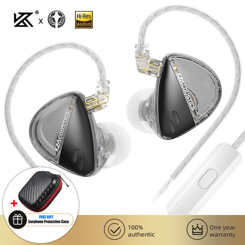 Fones de Ouvido KZ Angelears Libra HiFi de Alta Fidelidade com Fio Intra-auricular 3.5mm