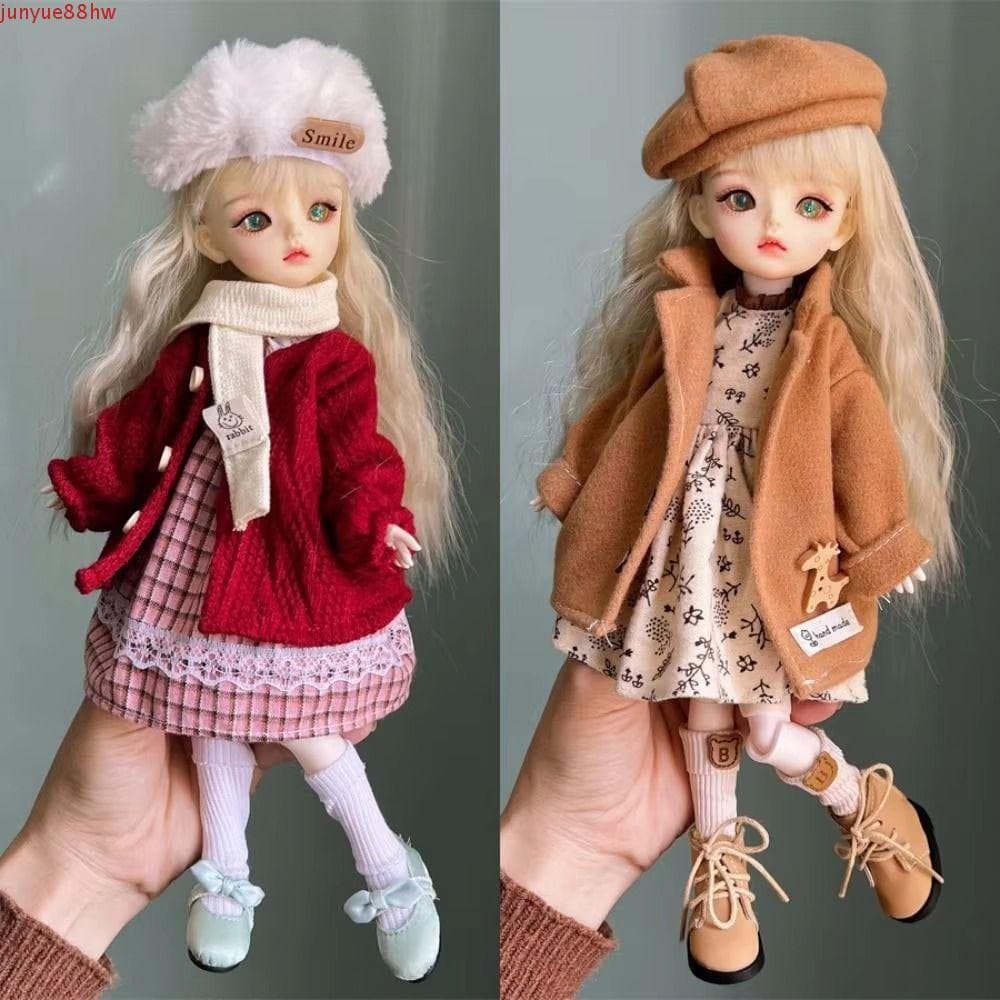 JUNYUE Roupas De Boneca De 30 Cm , Casaco , Chapéu , Terno De Inverno , Fofas E Doces Feitas À Mão 1/6 BJD