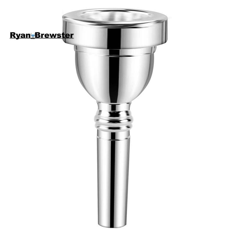[Preferência R] Bocal Prateado Para Trombone De Haste Pequena 12C Novo