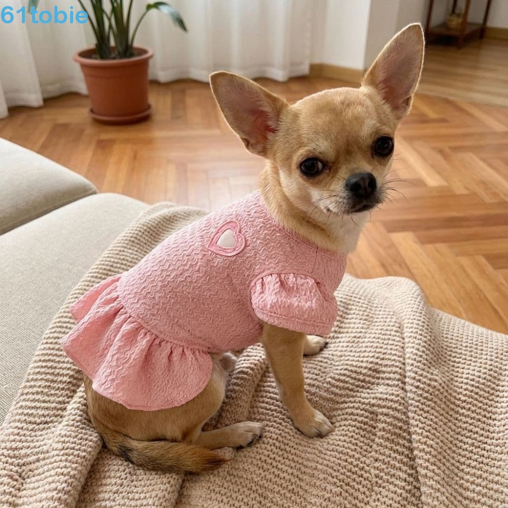 Vestido De Princesa Para Cachorro TOBIE , Saia De Bolo Animais De Estimação Com Babados De Malha Respirável , Fantasia D