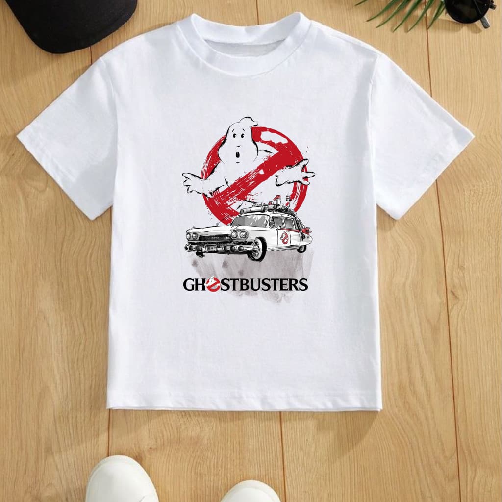 CAMISETA CAMISA BLUSA TSHIRT ESTAMPADA DESENHO ANTIGO  CAÇA FANTASMA  MODA UNISSEX INFANTIL JUVENIL