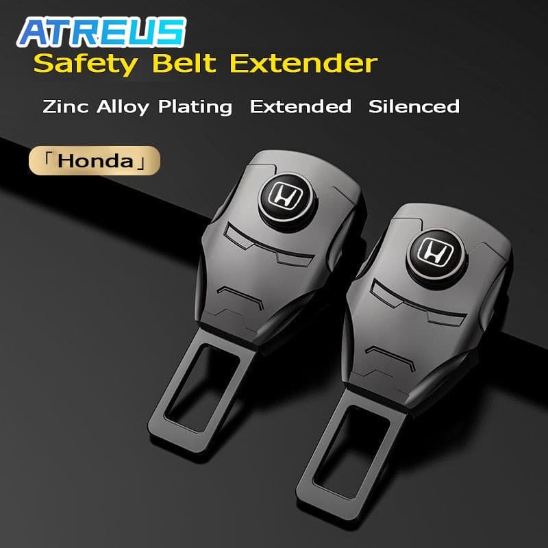 Conjunto de 1/2 peças de extensores de cinto de segurança com silenciadores para carros Honda, adequado para os modelos
